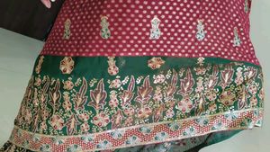 Embroidered Silk Blend Saree