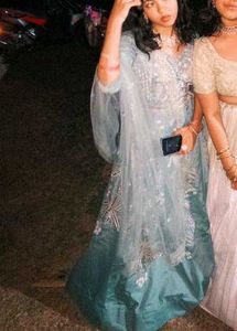 Designer Bridal mint green lehanga choli