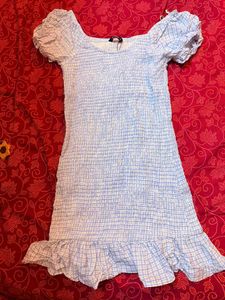 👗 Summer Cute Blue gingham dress👗
