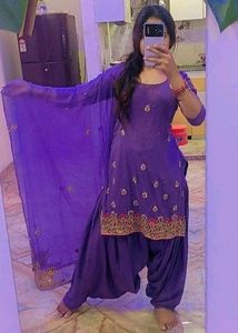Elegant Purple Kurta Set with Dupatta