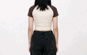 Dream Tunnel Graphic Print Crop Top