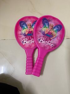 Pair of Barbie Butterfly Paddles
