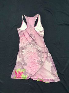 Pink Floral Mini Dress
