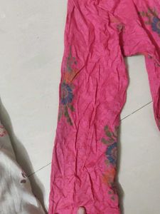 Pink Floral Print Tunic Dress