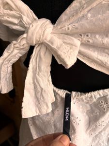 White Broderie Anglaise Dress