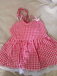 Red check top new