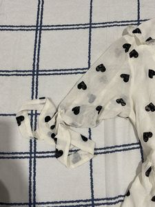 Heart Print Mini Dress