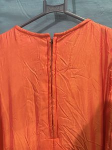 Beautiful Orange Embroidered gown
