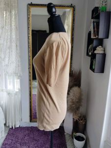 Neutral Short Sleeve Knit Top