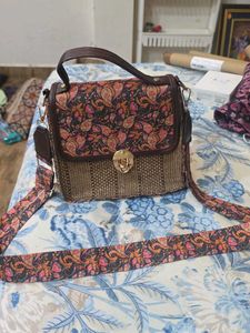 Boho Paisley &amp; Woven Handbag