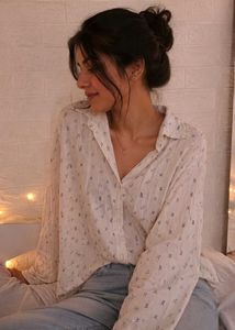 Chic Printed Button-Up Shirt