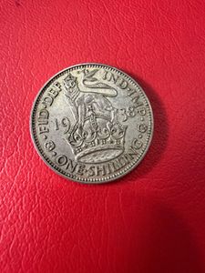 silver shilling 1938 uk