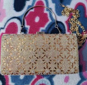 Sparkling Gold Clutch Bag
