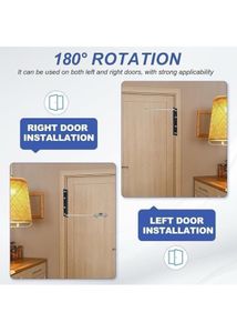 JOVIRA Automatic Door Closer, Adjustable Spring St