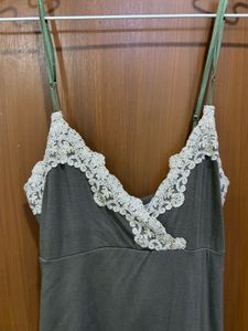coquette olive y2k cami top
