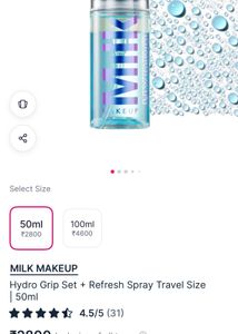 Milk Makeup Hydro Grip Set + Refresh Spray
