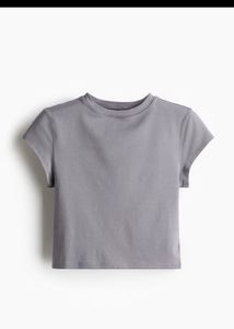 H&M Grey Basic T-Shirt