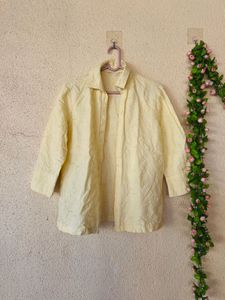 Light Yellow Textured Shirt