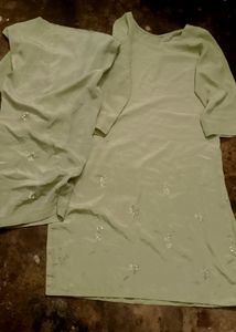 Silk Fabric Ready Made Sute