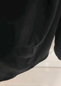 Comfortable Black Open Front Cardigan
