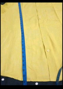 Men's Yellow Casual Shirt