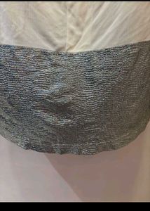 Cowl Neck Top with Sparkly Hem