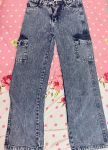 Black Cargo Jeans