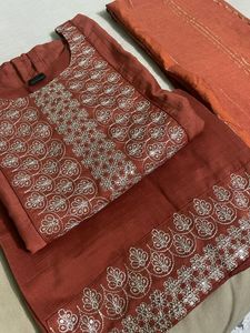 New With Tag Kurthi Set, Pant And Dupatta