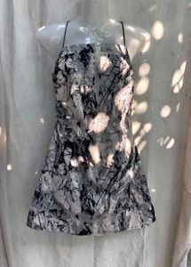 421110. Stylish Abstract Print Mini Dress