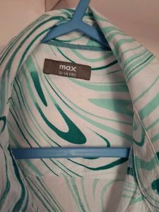 Patterned Button-Down Shirt