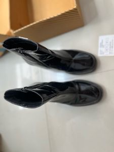 El Paso Black Platform Boots