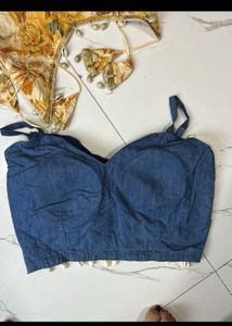Navaratri denim blouse designer