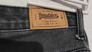 Stylish Charcoal Grey pachwork Jeans