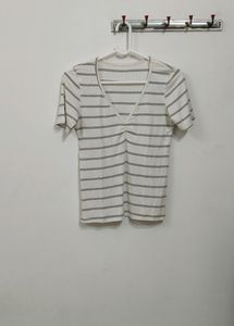 Ribbed Strip Top