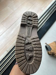 Tan Work Boots with Velcro Straps