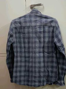 Men's Blue Plaid Flannel Shirt