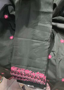 Green Embroidered Kurta Set