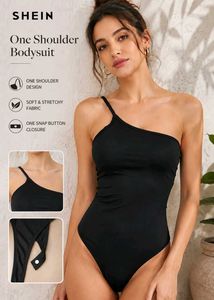 Shein Strappy One Shoulder AsymmetricHem Leotard