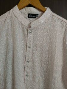 Men's Pink Kurta Set