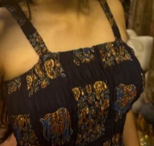 Ethnic Bodycon Flowy Dress