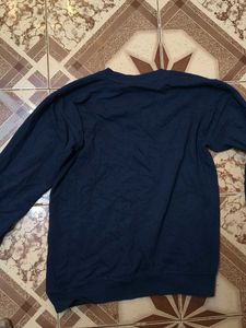 Navy Blue Long Sleeve T-Shirt (M) size