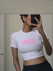 White California Crop Top