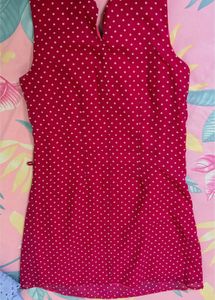 Charming Pink Polka Dot Dress