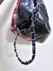 Red Plaid small Bag with Bow Detail