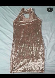 Pink Velvet Dress