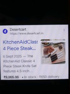 Set of 4 Kitchen Knives