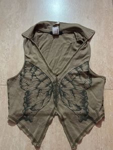 Butterfly Crop Top By Forever 21