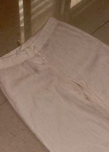 H&amp;M Beige/Cream Wide Leg Pants — NWT