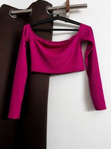bershka magenta top