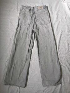 Grey Wide Leg Jeans